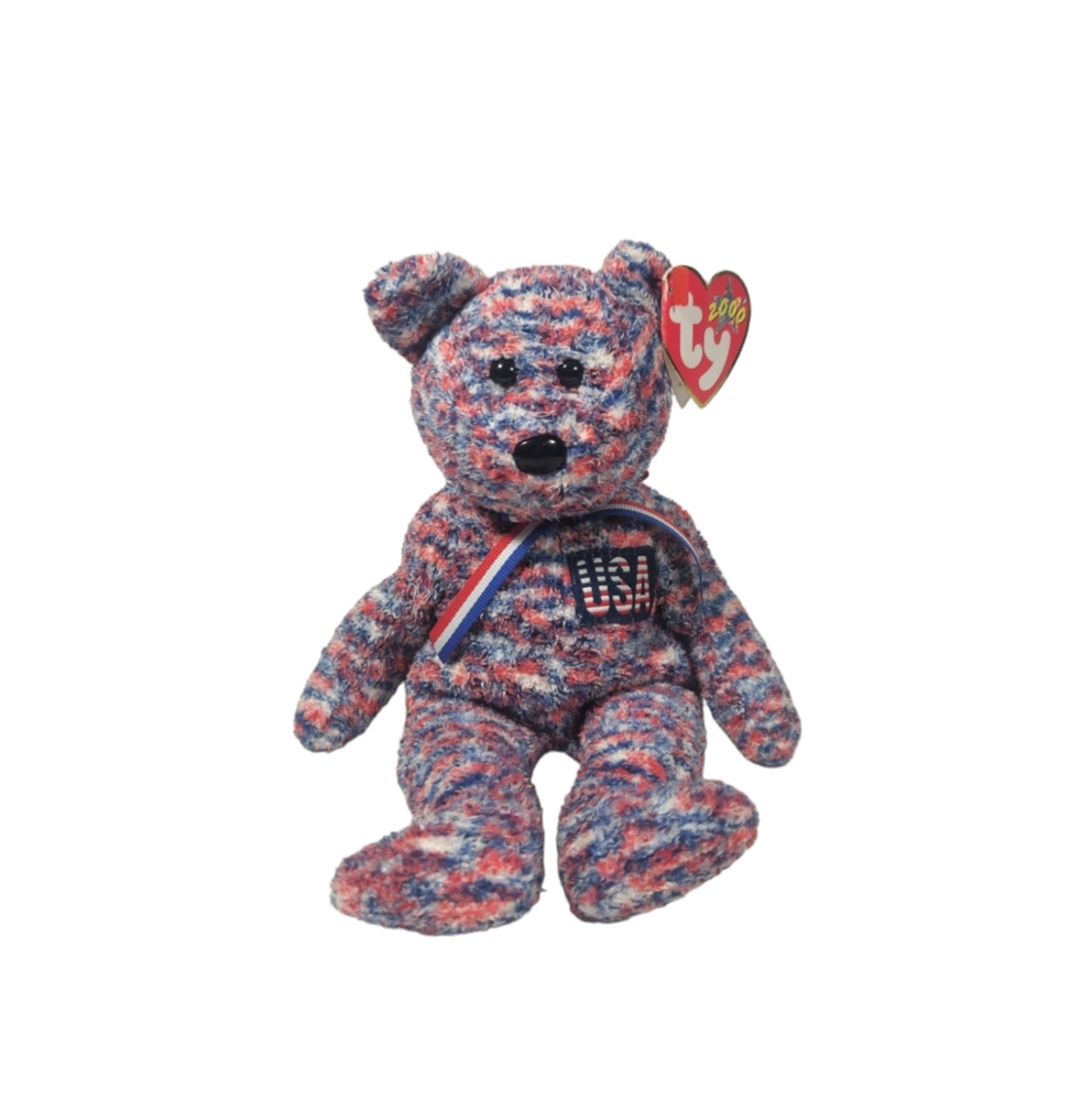 Rare Year 2000 USA Edition Ty Beanie Baby with Tag Errors